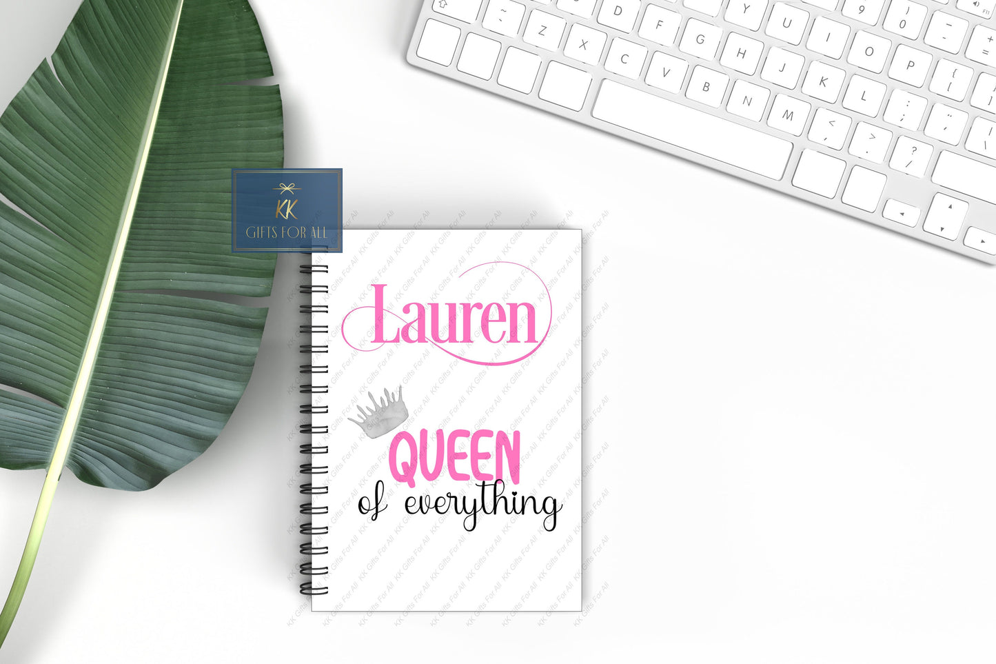 Queen Notebook, Personalised Gifts, Gift For Mum, Friend, Sister, Birthday Gift For Her, Personalised Notepad, A5 Notes, Colleague Gift,