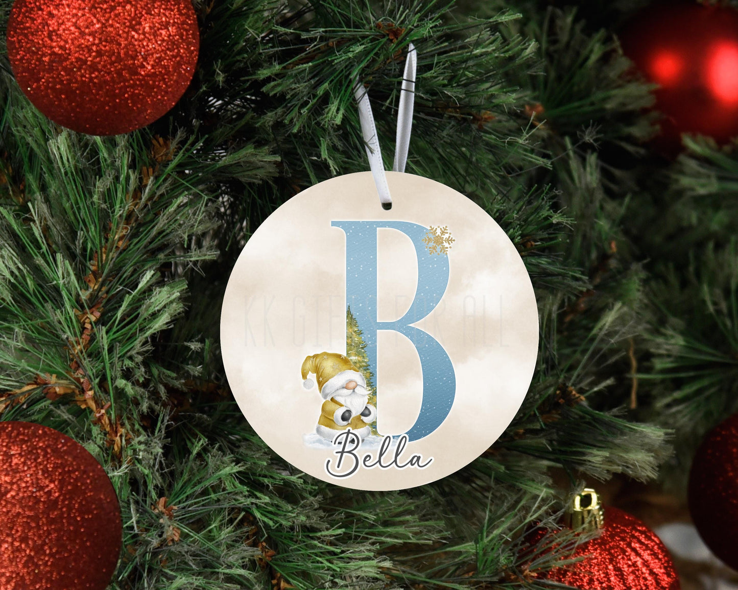 Personalised Christmas Gonk Ornament, Gnome Family Keepsake Tree Decoration