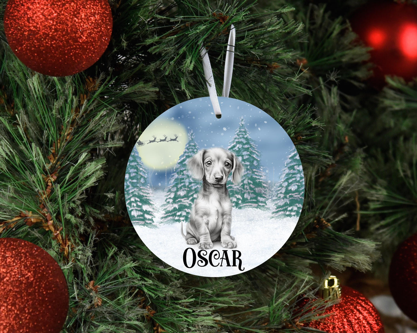 Personalised Christmas *design Tree Decoration, Design Metal Christmas Hanging Ornament