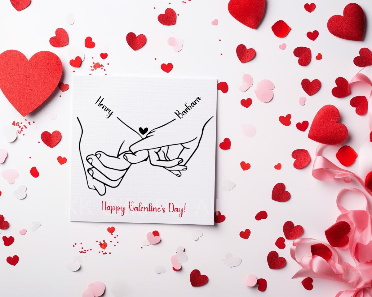 Personalised Valentine's Day Card, Card For Wife Husband Girlfriend Boyfriend, Sentimental Valentines Day Card