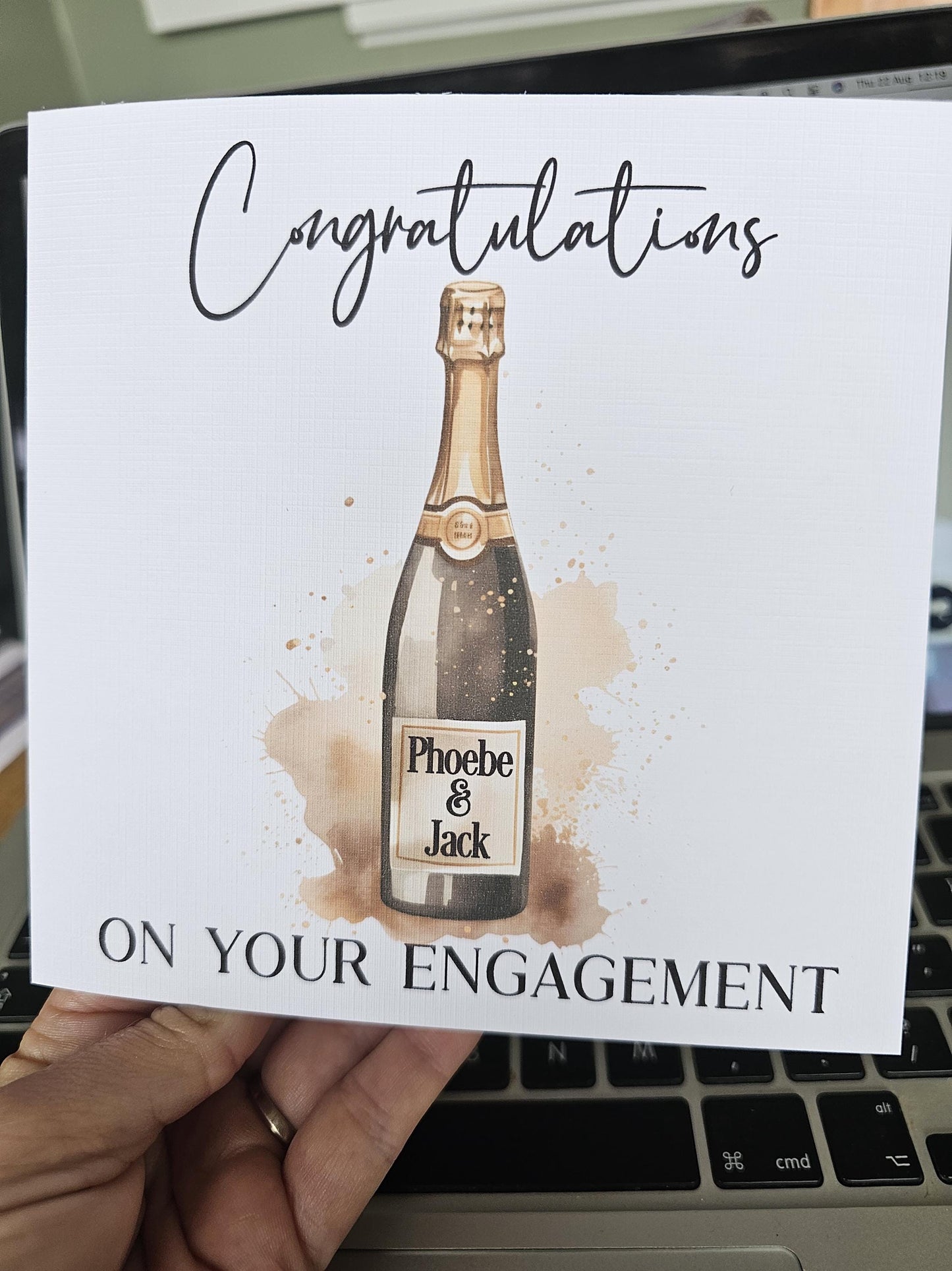 Engagement Card, Personalised Engagement Card, Congratulations On Your Engagement