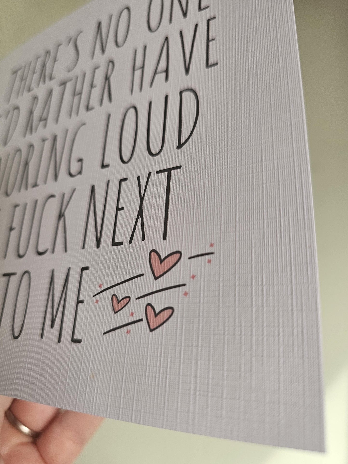 Rude Anniversary Card, Snoring Card, Card For Wife Husband Girlfriend Boyfriend, Adult Swearing Card For Birthday or Anniversary