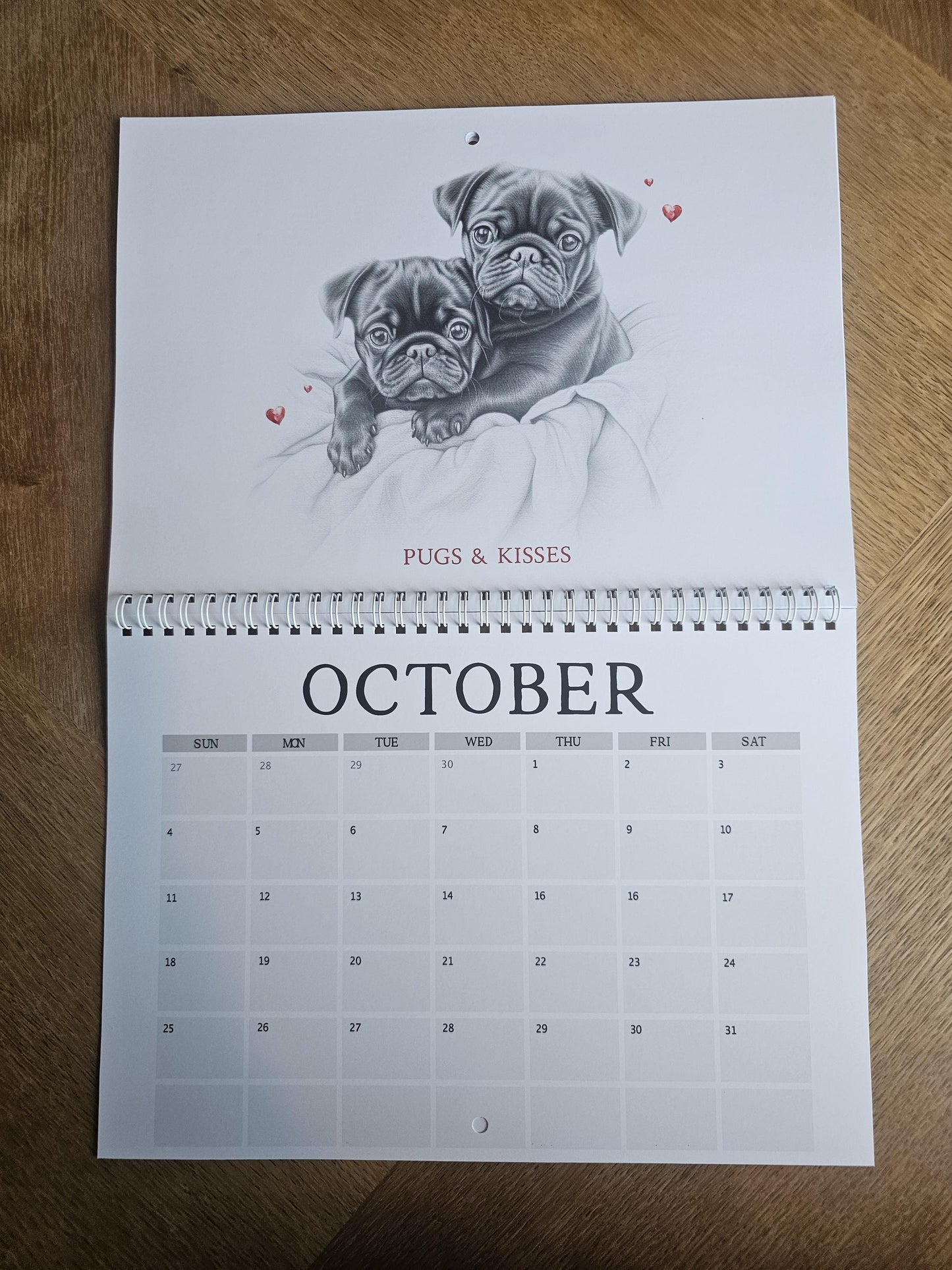 2026 Sweetheart Calendar, Sketch Love Animal 2026 Calendar, Cute Animal Wall Calendar, Christmas Gifts