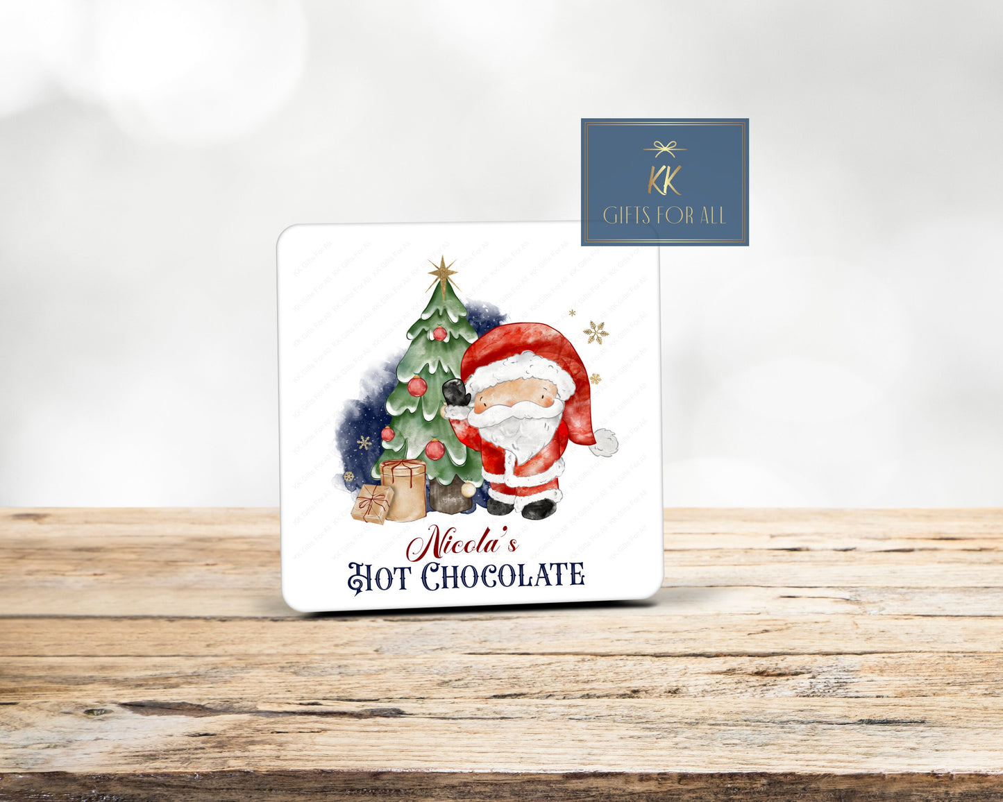 Personalised Christmas Cocoa Mug, Santa Hot Chocolate, Children And Adult Christmas Mug