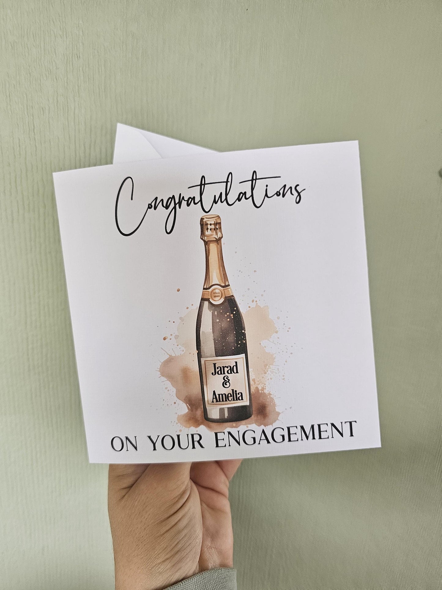 Engagement Card, Personalised Engagement Card, Congratulations On Your Engagement