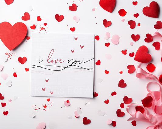 Valentine's Day Card, I love You Card, Card For Wife Girlfriend Husband Boyfriend