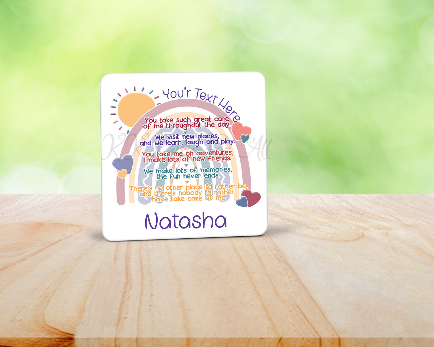 Personalised Nursery Worker Gift, Leaving Gift For Nursery Assistant, Thank You Mug And Coaster