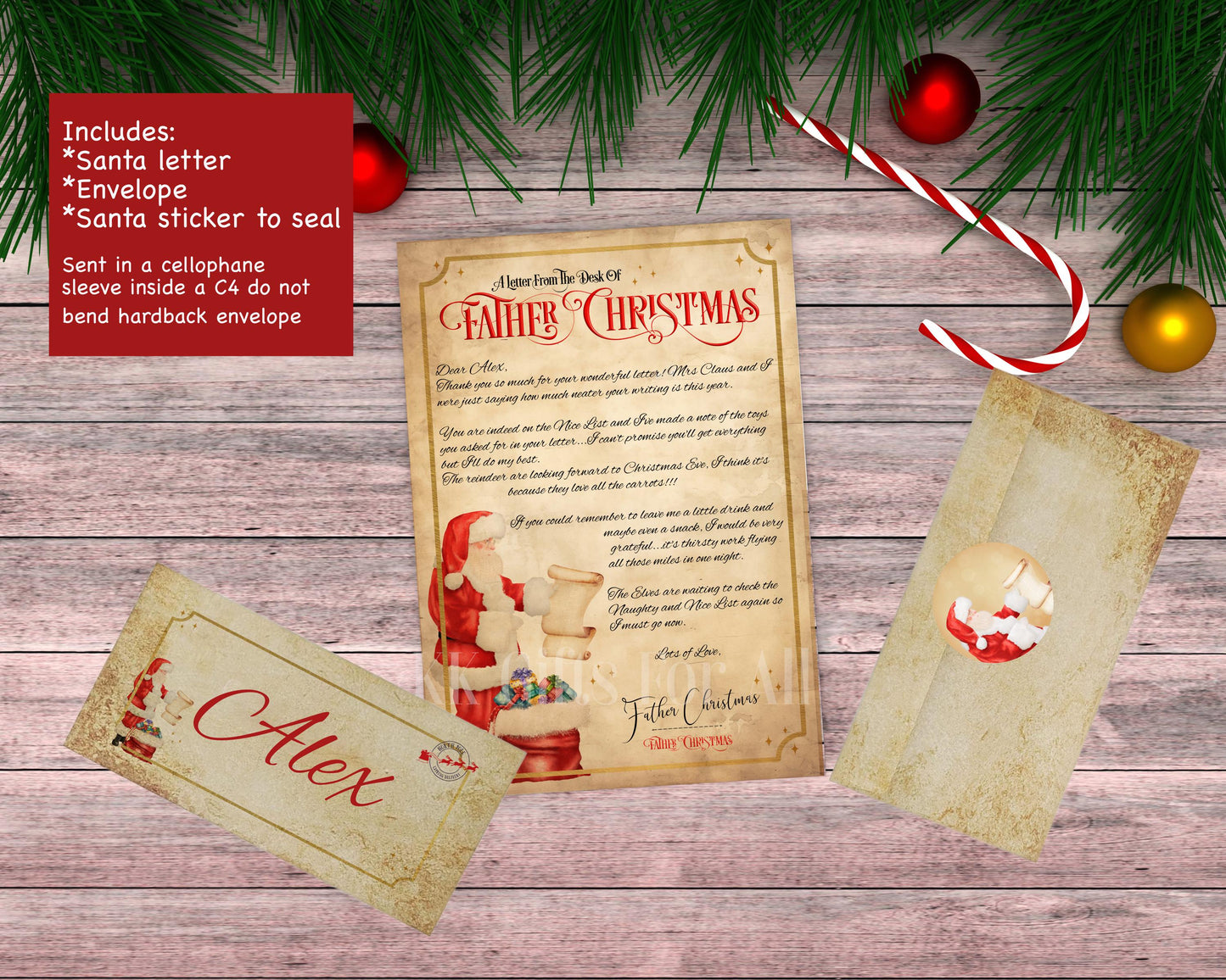Personalised Santa Letter & Nice List Certificate