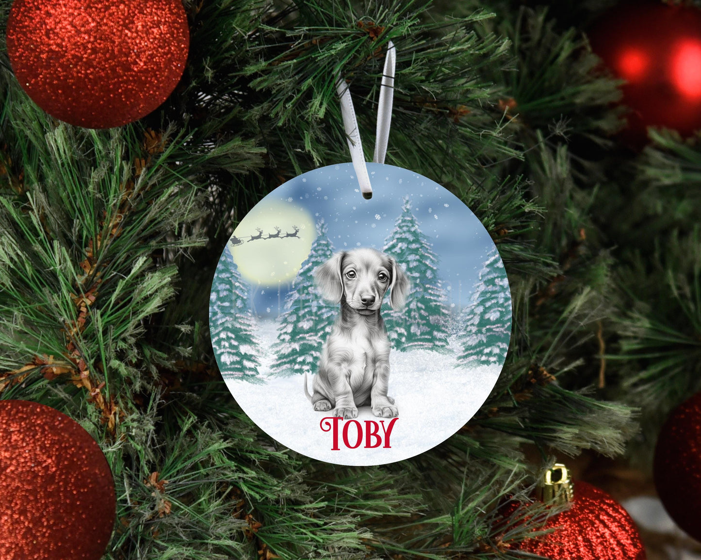 Personalised Christmas *design Tree Decoration, Design Metal Christmas Hanging Ornament