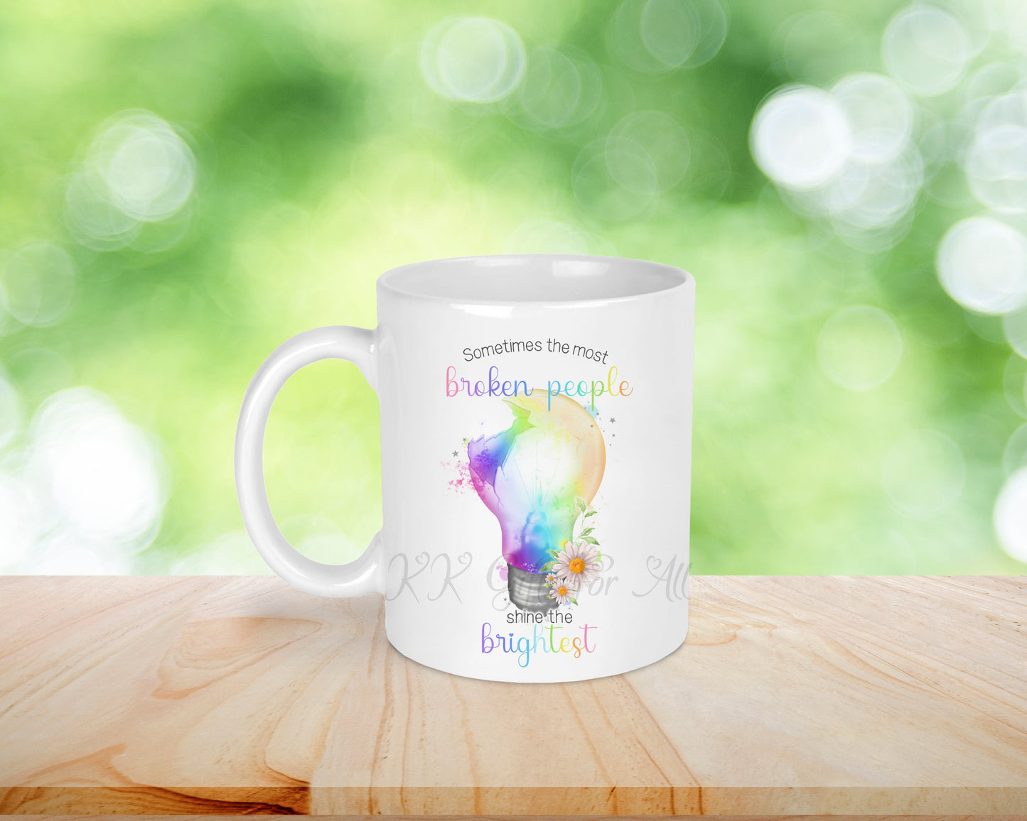 Shine Bright, Birthday Gift For Best Friend, Sometimes The Most Broken People Shine The Brightest, Mug And Coaster Gift Set, Custom Gifts