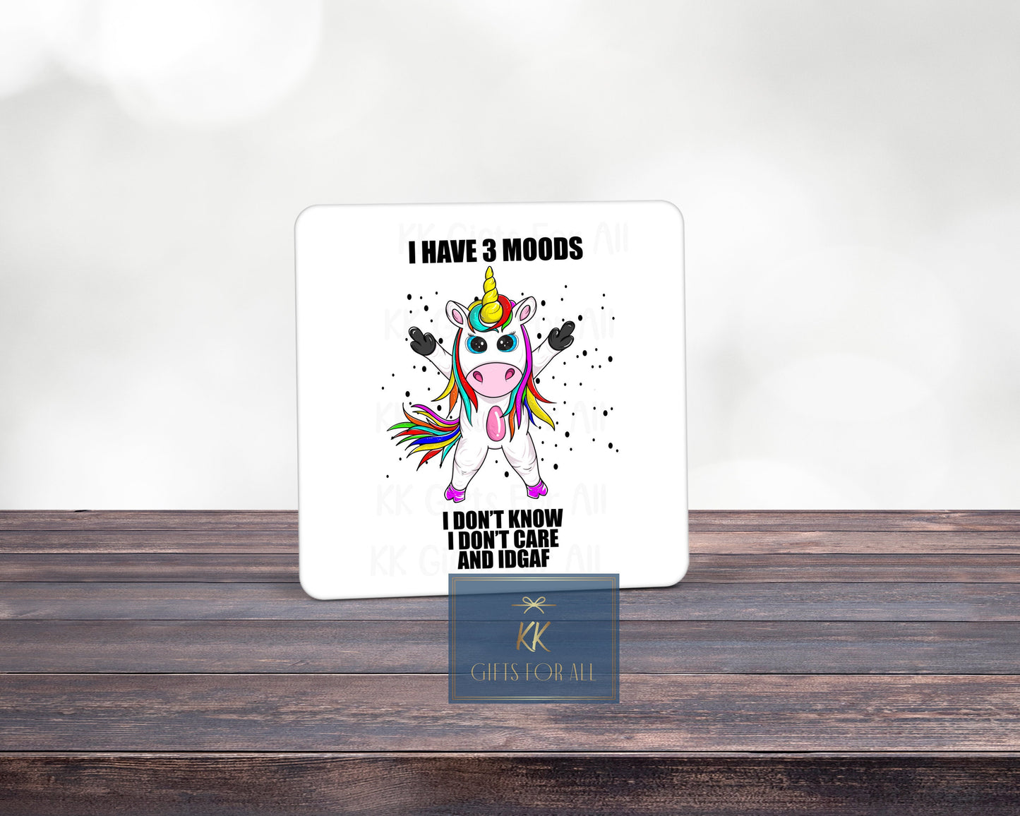 Funny Unicorn Mug, Birthday Gift Best Friend, Gift For Her, Sarcastic Unicorn, Adult Humour Gifts,  Mug And Coaster Gift, Coloured Unicorn