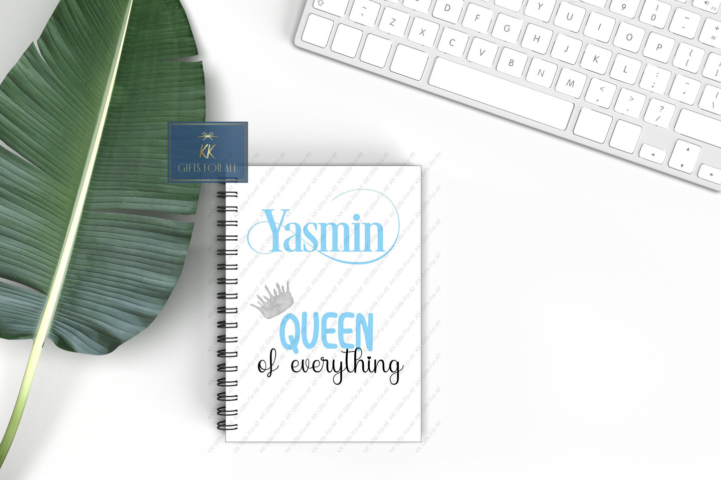 Queen Personalised A5 Notebook, Birthday Gift For Her, Queen Of Everything