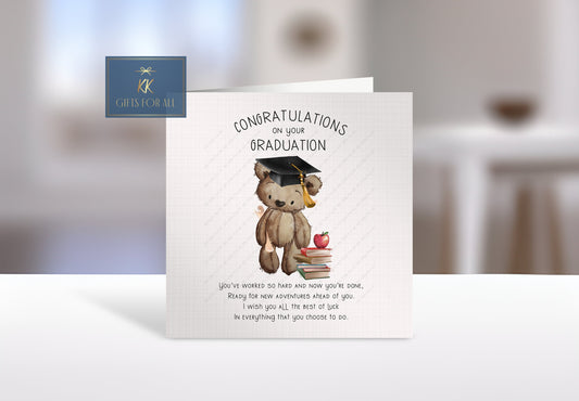 Graduation Card, Card For Graduate, Congratulations Graduate Card