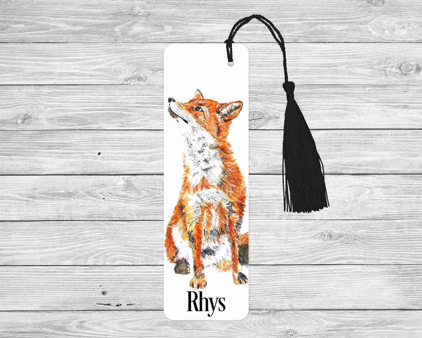 Personalised Fox Bookmark Fox Lover Letterbox Gifts Reading Lover Gift
