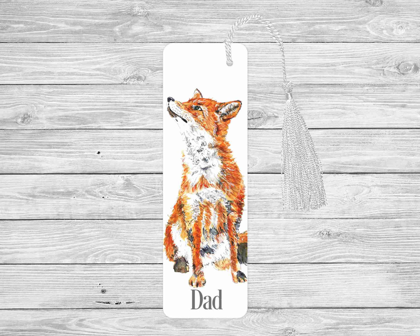 Personalised Fox Bookmark Fox Lover Letterbox Gifts Reading Lover Gift