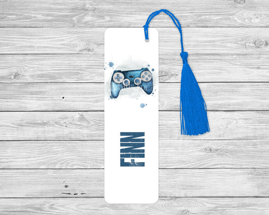 Personalised Gaming Bookmark For Young Boys Letterbox Gifts Reading Lover Gift
