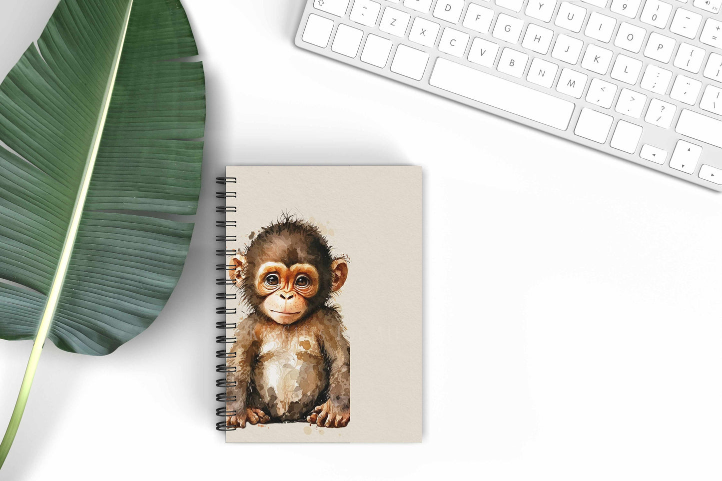 Monkey Personalised A5 Notebook,Safari Monkey Gifts For Her