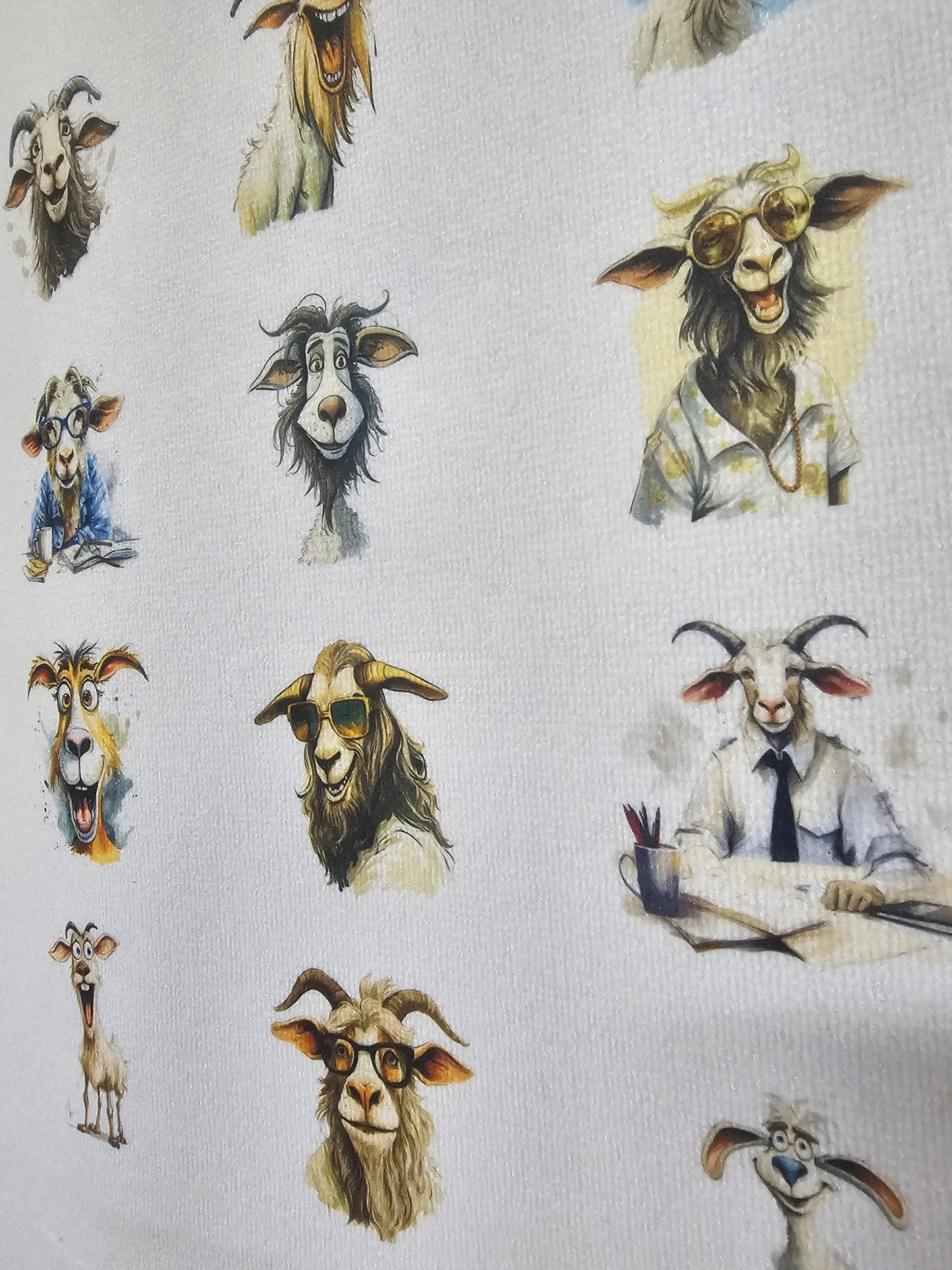 Funny Goat Tea Towel, Personalised Kitchen Towel,  Quirky Goat Home Decor Gifts