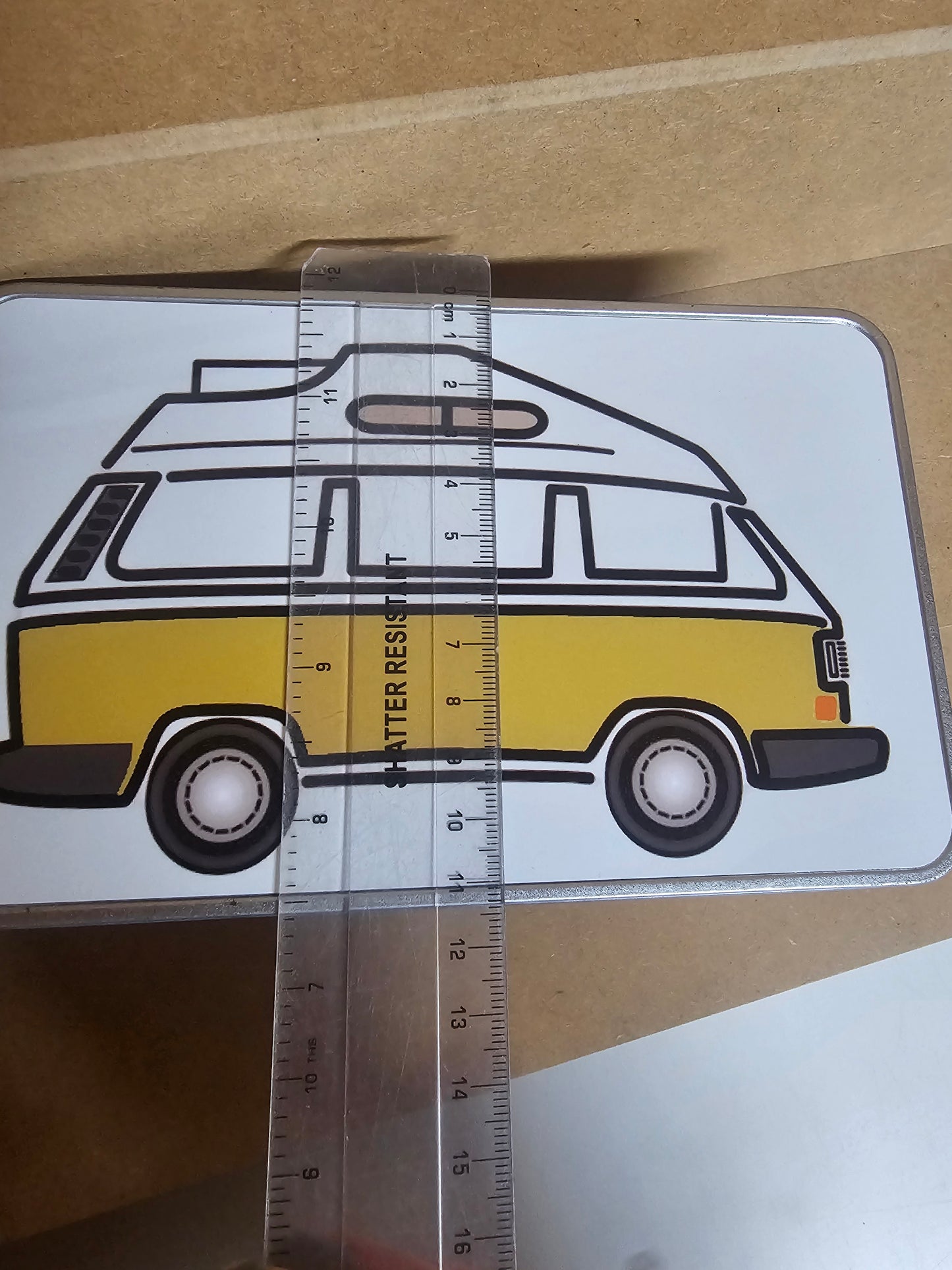 Camper Van Silver Tin