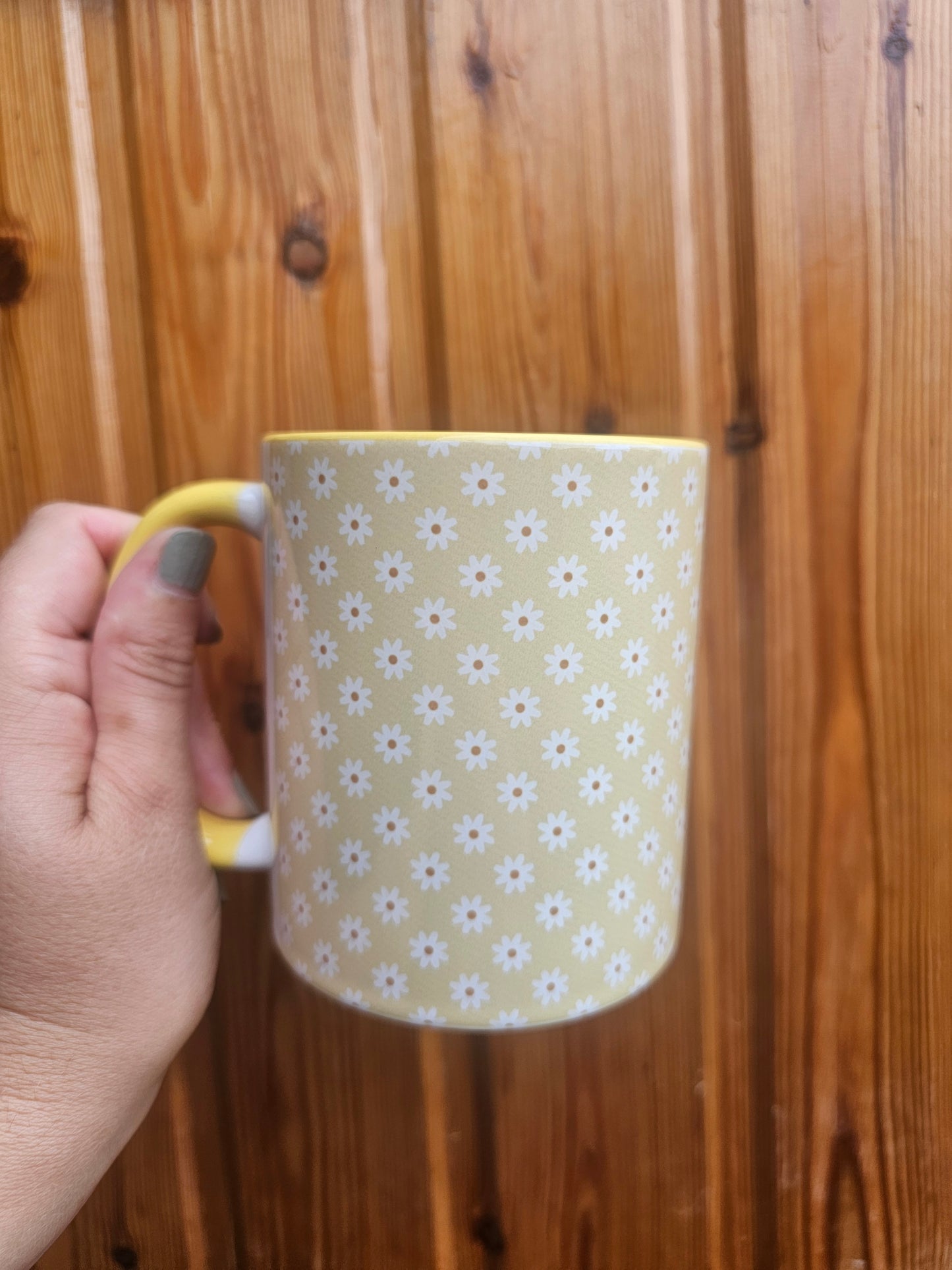 Yellow Flower Ceramic Mug