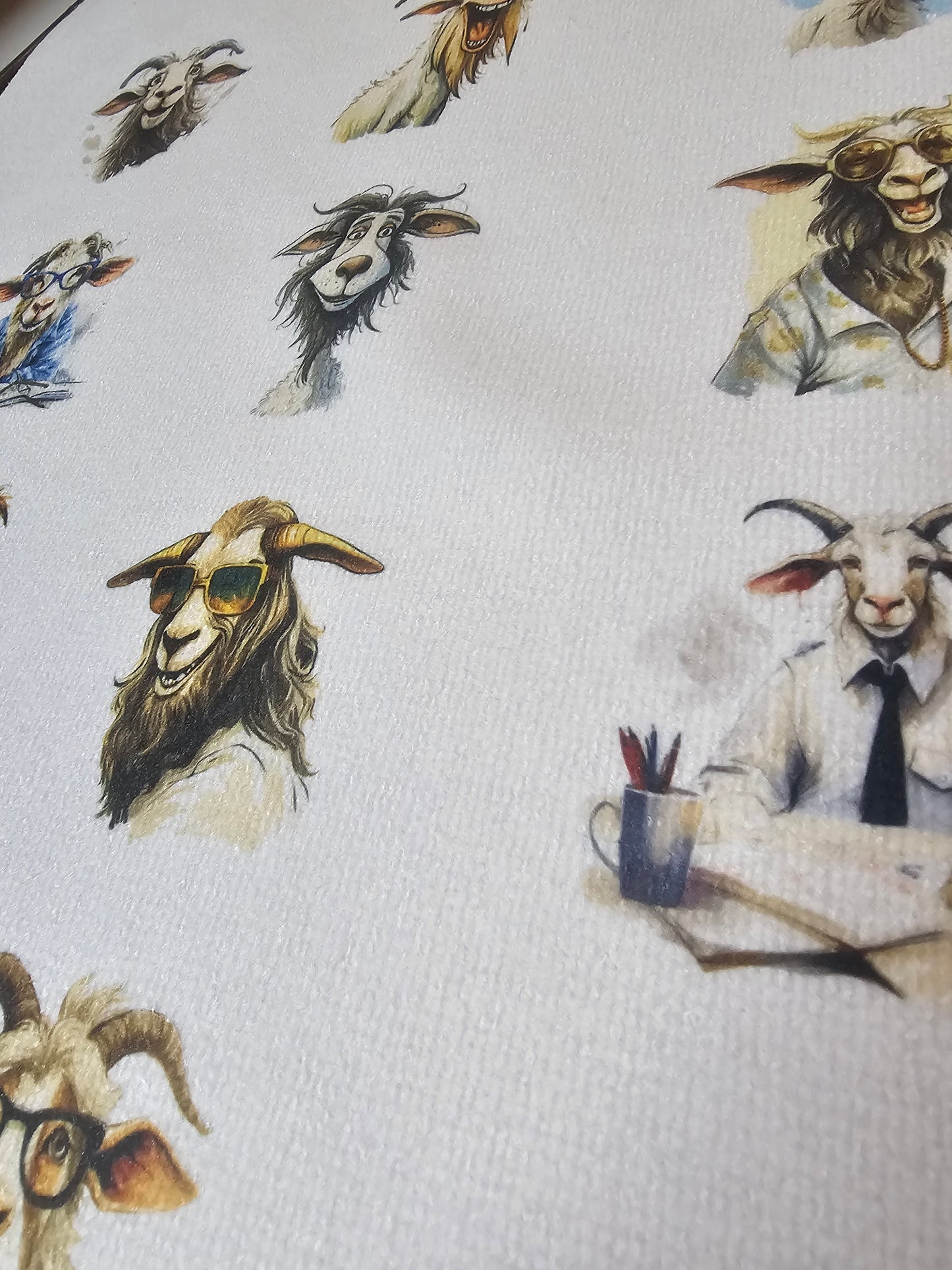 Funny Goat Tea Towel, Personalised Kitchen Towel,  Quirky Goat Home Decor Gifts